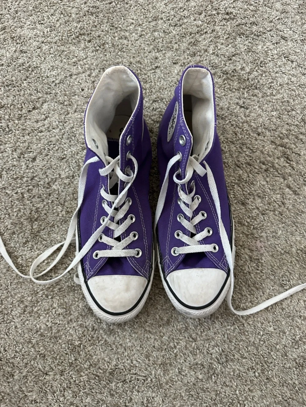 Purple Converse Chuck Taylor All Star High-tops - Picture 3 of 4